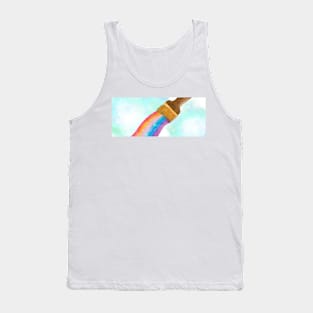 Rainbow Brush Tank Top